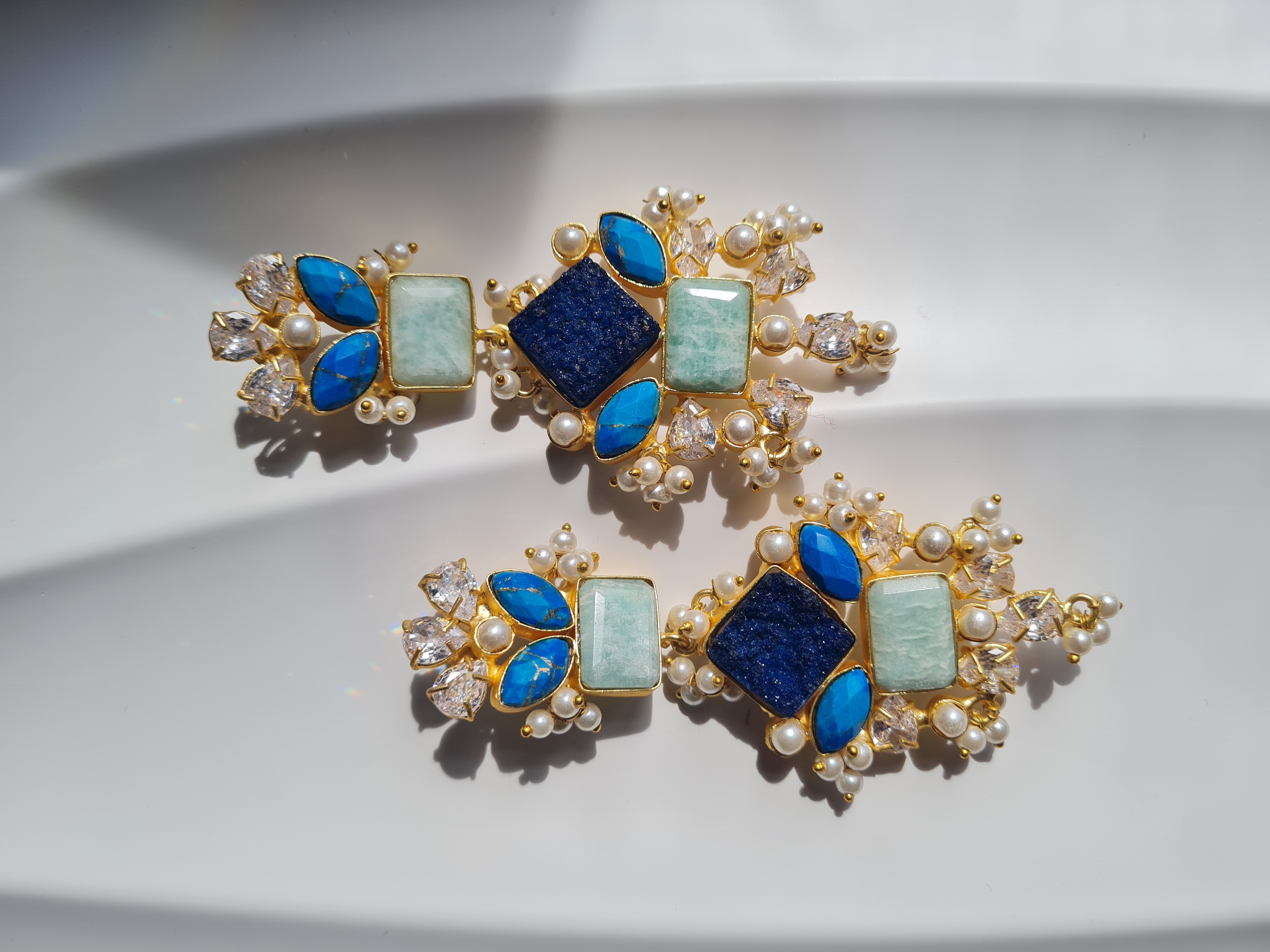Azure Statement earrings